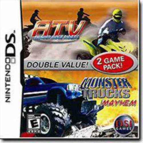 2 Games on 1 Card - Monster Trucks Mayhem & ATV - Thunder Ridge Riders