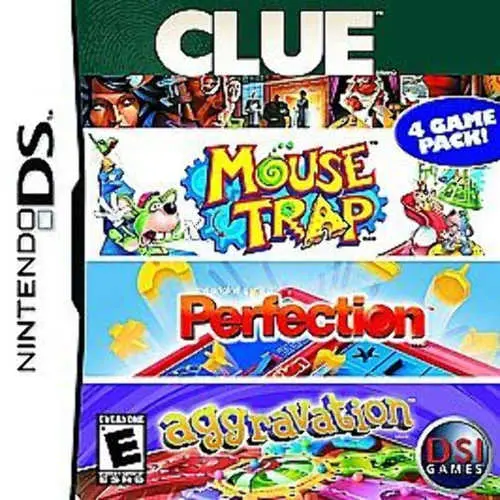 4 Game Pack! - Clue + Aggravation + Perfection + Mouse Trap
