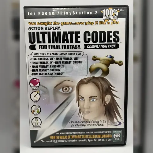 Action Replay Ultimate Codes for Final Fantasy Compilation Pack