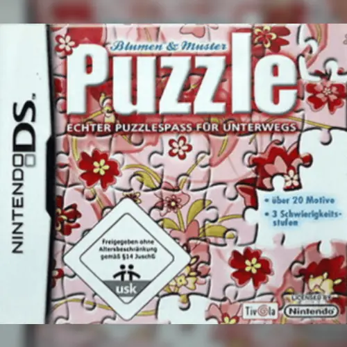 Blumen & Muster Puzzle - Echter Puzzlespass fuer Unterwegs
