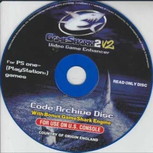 GameShark 2 Version 2 Code Archive Disc Version 1