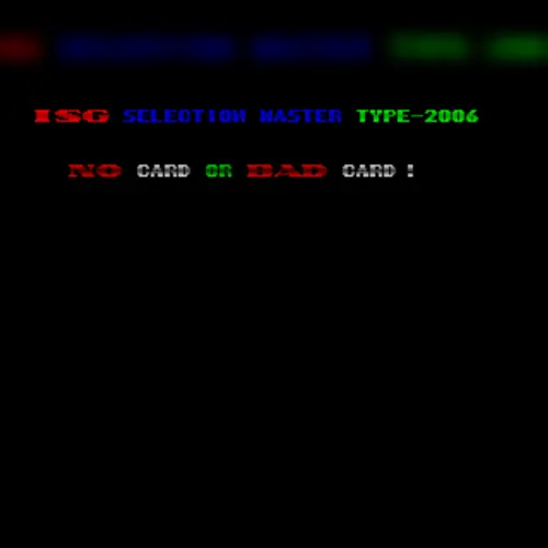 ISG Selection Master Type 2006 System BIOS