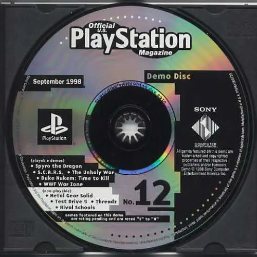 Official U.S. PlayStation Magazine Demo Disc 12