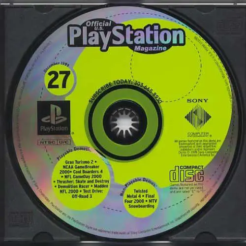 Official U.S. PlayStation Magazine Demo Disc 27