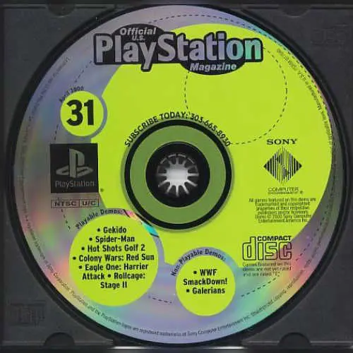Official U.S. PlayStation Magazine Demo Disc 31
