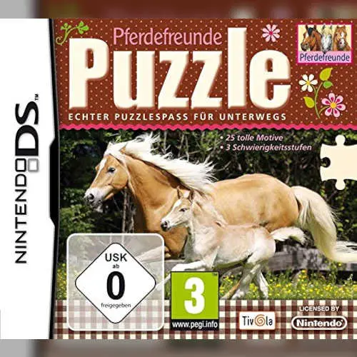 Pferdefreunde Puzzle - Echter Puzzlespass fuer Unterwegs