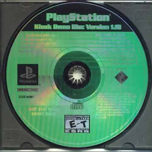 PlayStation Kiosk Demo Disc Version 1.18