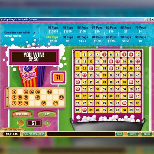 Pop Bingo