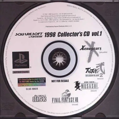 Squaresoft on PlayStation 1998 Collector's CD Vol. 1