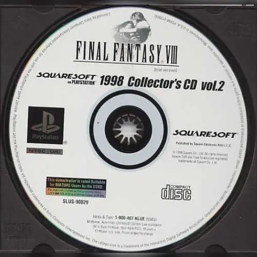 Squaresoft on PlayStation 1998 Collector's CD Vol. 2
