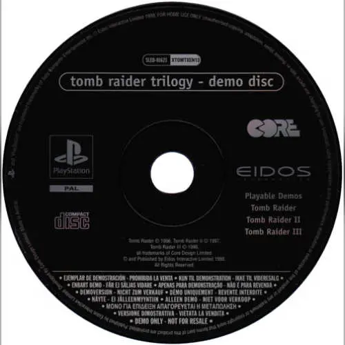 Tomb Raider Trilogy - Demo Disc