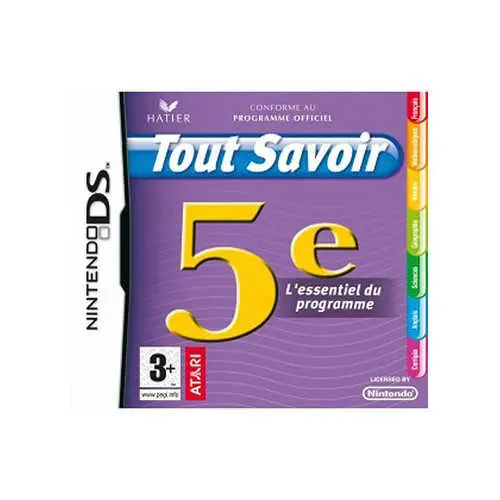 Tout Savoir 5e - L'Essentiel du Programme